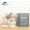 Hot sale large capacity folding organizer box storage basket quilt dirty laundry bag